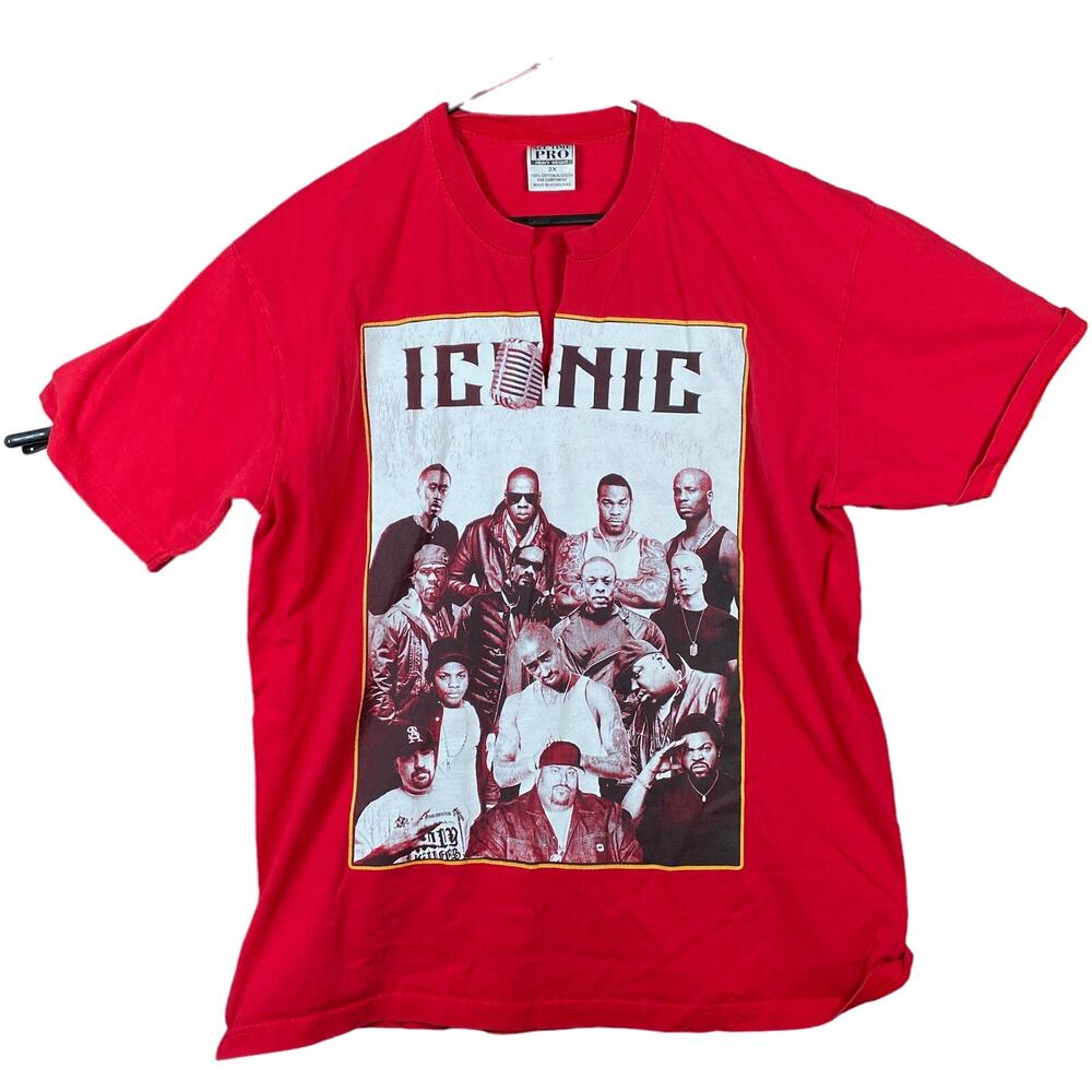 Vintage All Time Pro Mens Shirt Red Iconic Hip Pop Rap Short Sleeve Cotton 2X